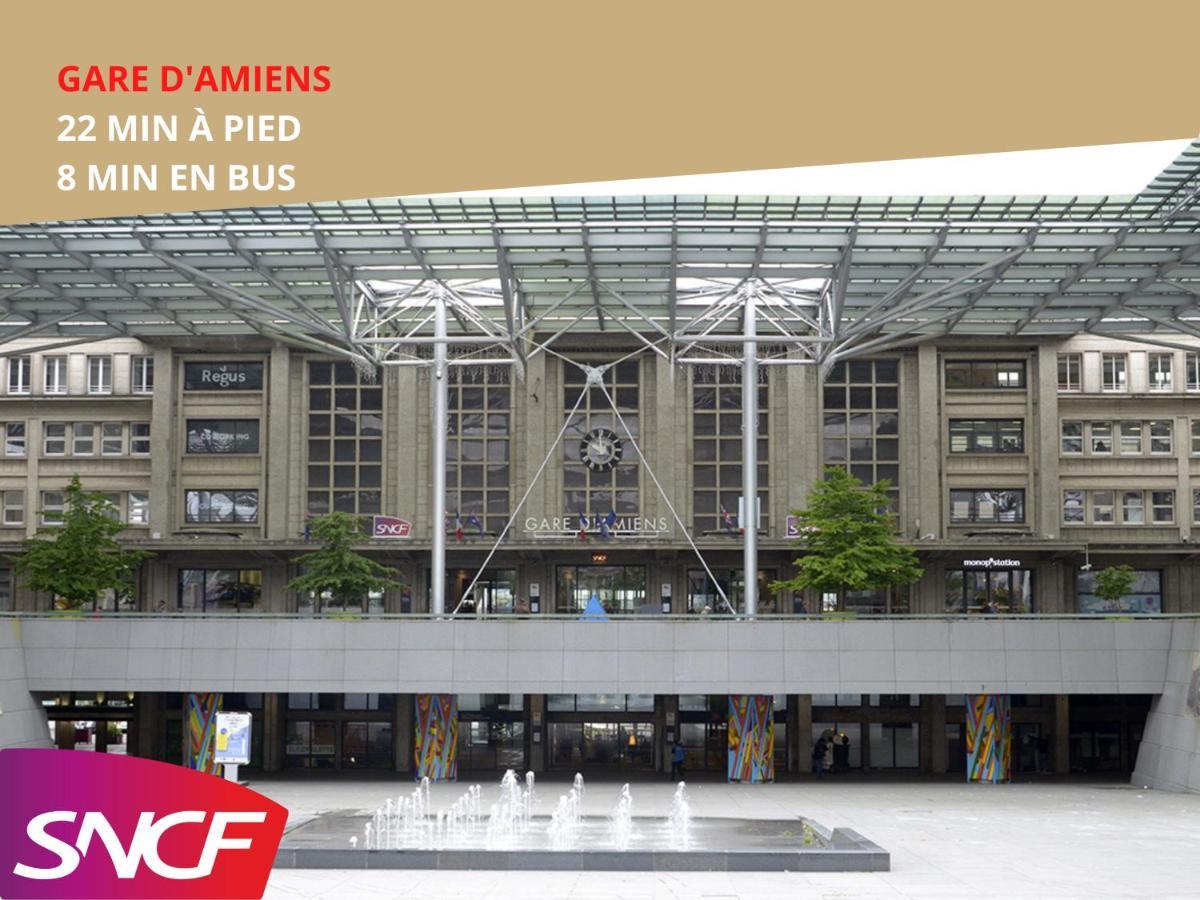 4 Chambres - Grande Maison - Parking - Jardin อาเมียงส์ ภายนอก รูปภาพ